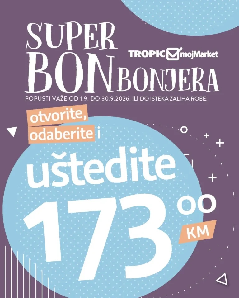 Tropic katalog akcija strana 1 – važi od 1.9. do 30.9.2026.