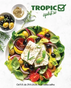 Tropic katalog akcija strana 1 – važi od 9.9. do 29.9.2026.