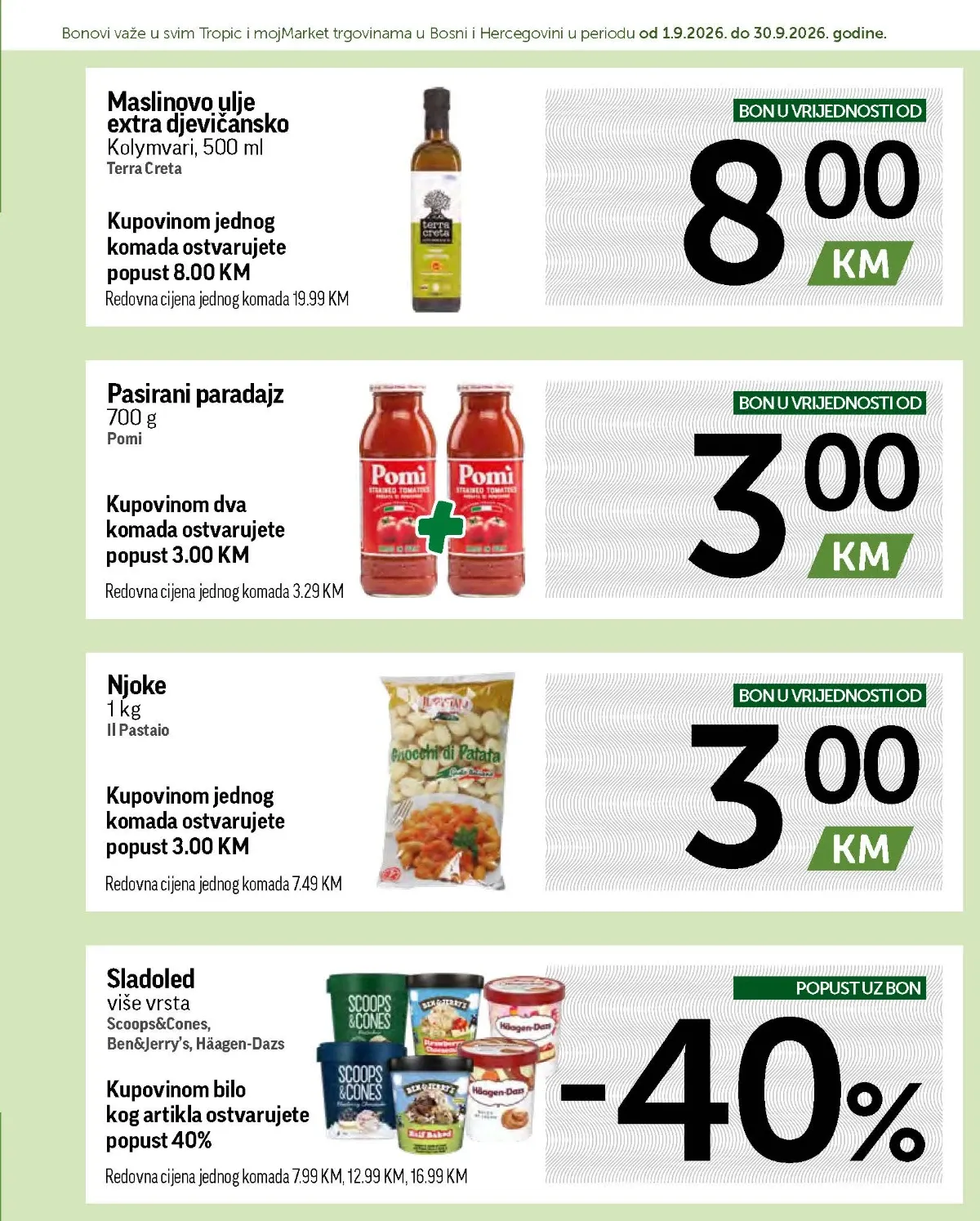 Tropic katalog akcija strana 3 – važi od 1.9. do 30.9.2026.