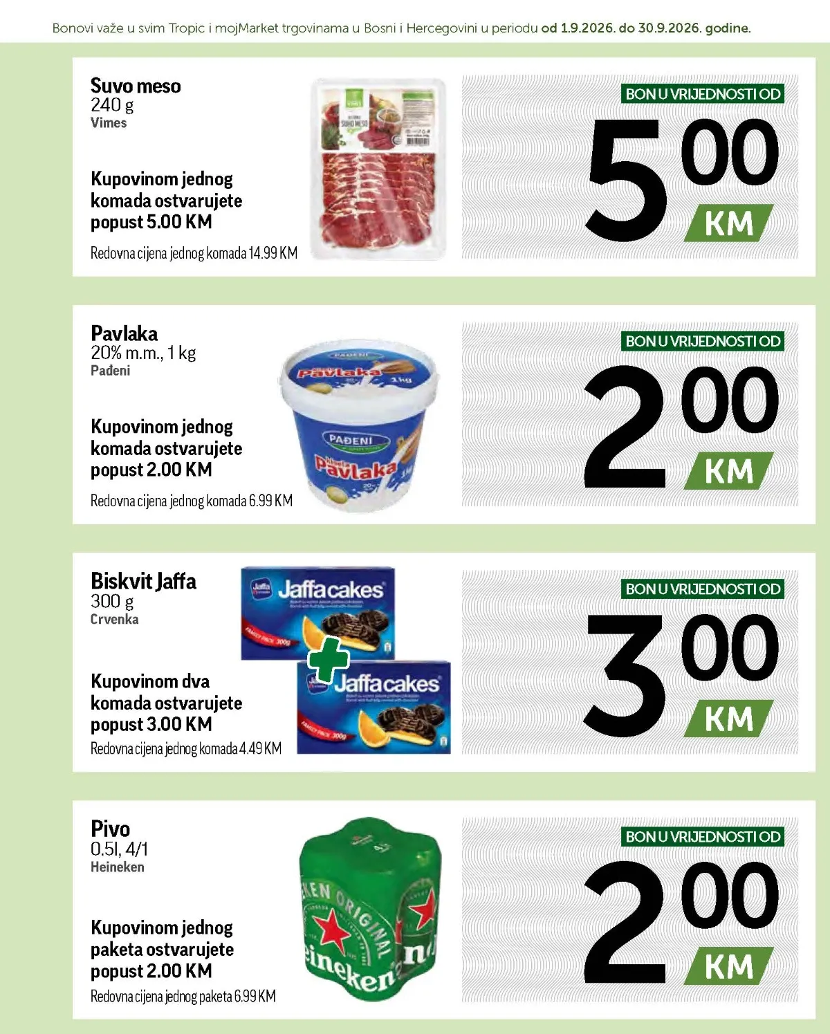Tropic katalog akcija strana 8 – važi od 1.9. do 30.9.2026.