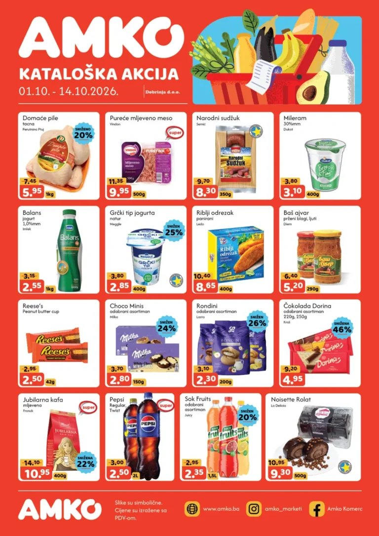 Amko katalog akcija strana 1 – važi od 1.10. do 14.10.2026.