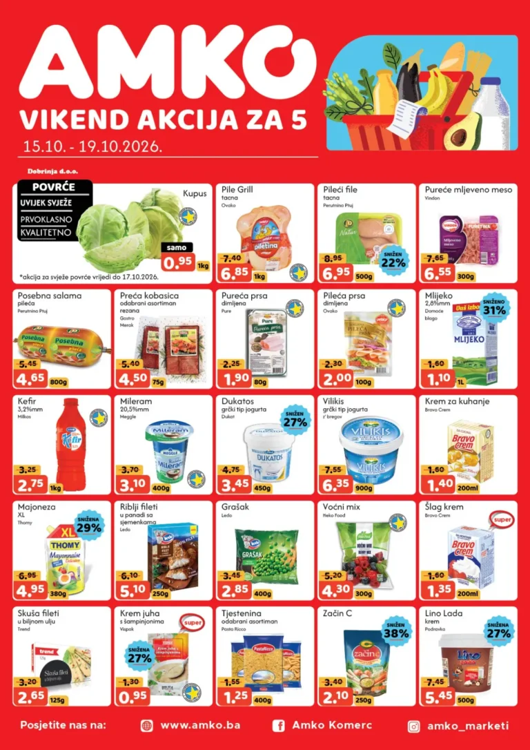 Amko katalog akcija strana 1 – važi od 15.10. do 19.10.2026.