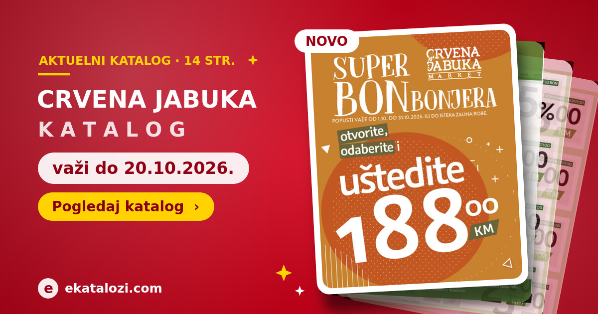 Crvena jabuka katalog SUPER - akcija do 20.10.2026.