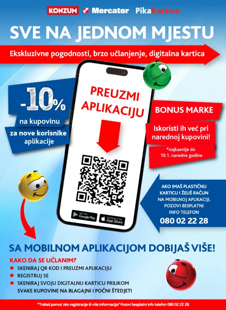 Konzum i Mercator katalog, korica