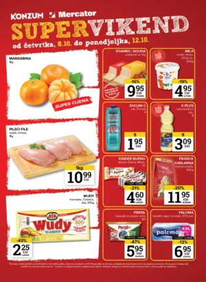 Konzum i Mercator katalog SUPERVIKEND 8-12.10.2026.