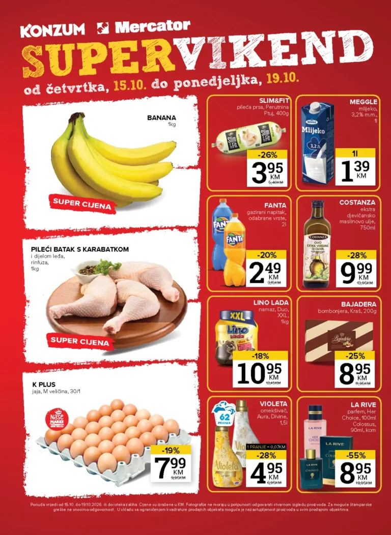 Konzum i Mercator katalog, korica