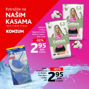 Konzum i Mercator katalog TOP 22-25.10.2026.
