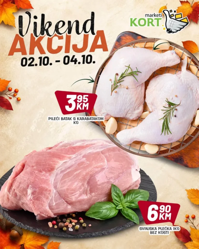 Kort katalog akcija strana 1 – važi od 2.10. do 4.10.2026.