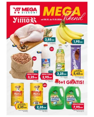 Mega diskont vikend akcija 8-11.10.2026.