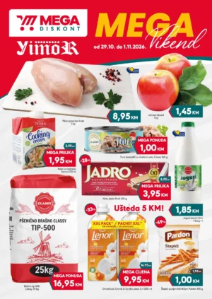 Mega diskont vikend akcija 29.10-1.11.2026.