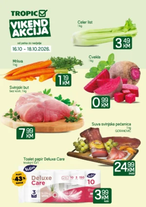 Tropic vikend akcija 16-18.10.2026.