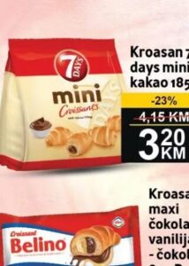 7 Days mini kroasan kakao 185 g, Best