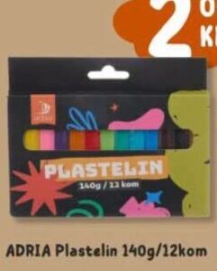 ADRIA Plastelin 140g/12kom 140g/12kom, Hass