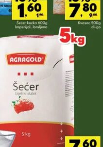 Agragold šećer kristalni 5 kg, Robot