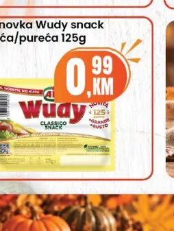 AIA Hrenovka Wudy snack pileća/pureća 125 g