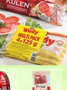 AIA Wudy Snack pileća/pureća hrenovka 4x125gr, FIS