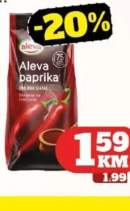 Aleva paprika slatka dimljena 50 g, Tropic