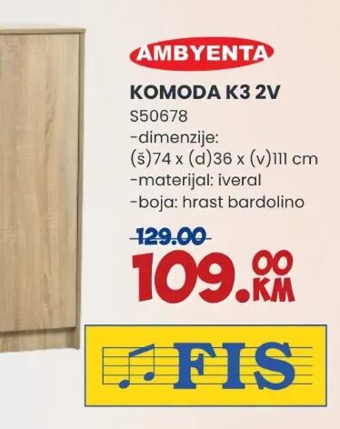 Ambyenta Komoda K3 2V 1 kom