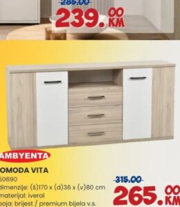 Ambyenta Komoda Vita 1 kom, FIS