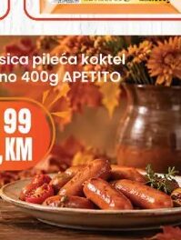 APETITO Kobasica pileća koktel Goldino 400 g, Fortuna