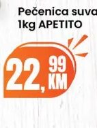 APETITO Pečenica suva 1 kg, Fortuna