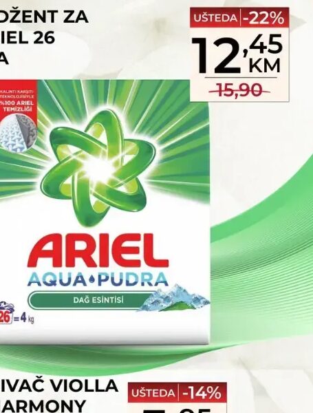 Ariel deterdžent za veš Aqua Pudra 4 kg