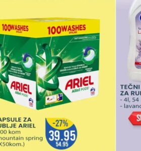 Ariel kapsule za rublje 100 kom, FIS