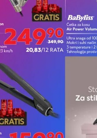 BaByliss Pegla za kosu ST485E Micro Heating Matrik 25mm