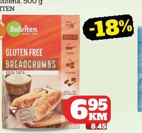 Balviten krušne mrvice bez glutena 500 g