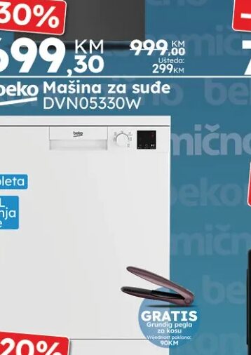 beko Mašina za suđe DVN05330W 13 kompleta
