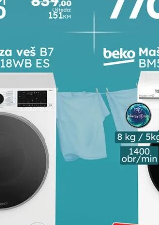 Beko Mašina za veš WFU69418WB ES 9 kg