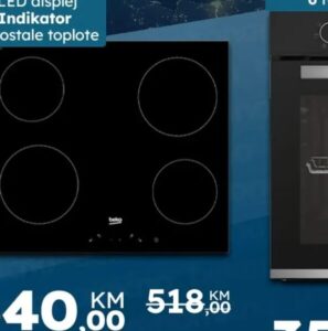 Beko Ugr. staklokeramička ploča HIC 64400 E, Kupi Tehniku