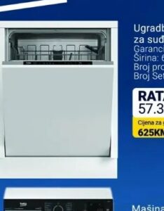 Beko Ugradbena mašina za suđe DIN 34330 60 cm, Kupi Tehniku