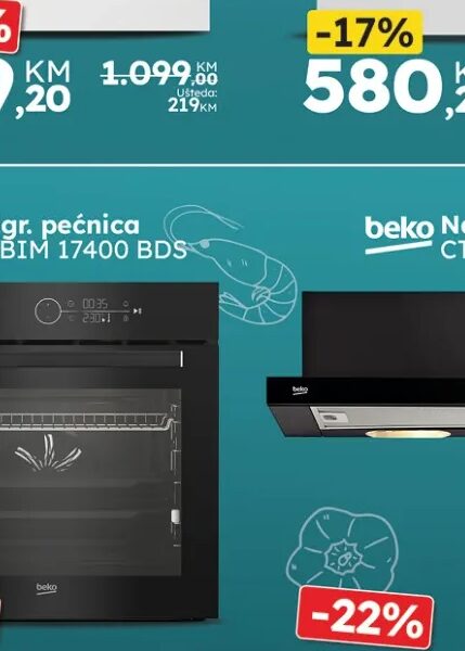 Beko Ugradbena pećnica BBIM 17400 BDS