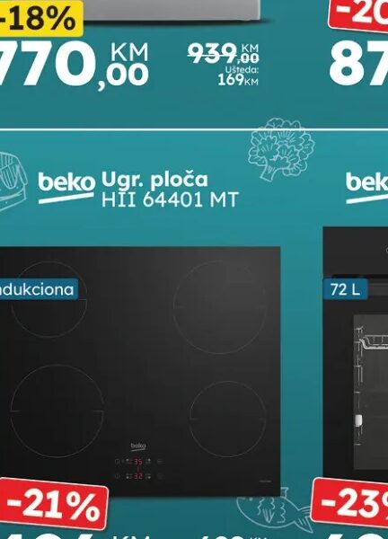 Beko Ugradbena ploča HII 64401 MT