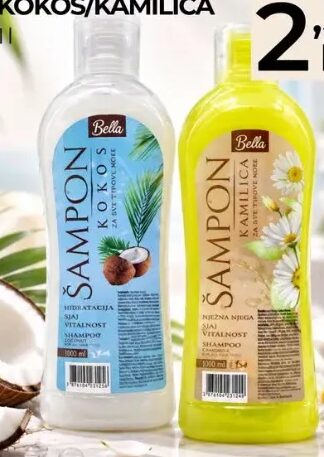 Bella šampon kokos/kamilica 1 l