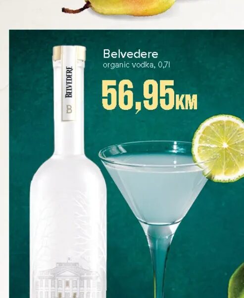 Belvedere organic vodka 0,7 l