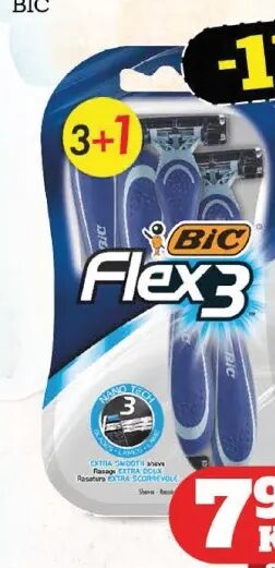 BIC Flex3 Men brijači 3+1