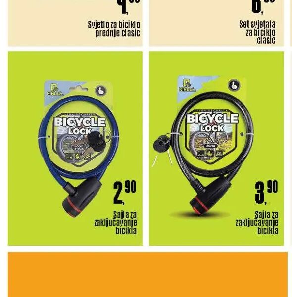 Bicycle lock sajla za zaključavanje 1 kom