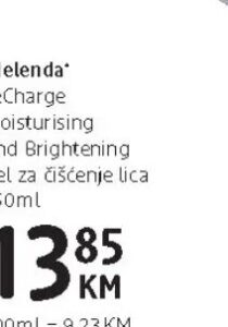 Bielenda reCharge Moisturising and Brightening gel za čišćenje lica 150 ml, dm