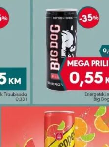 Big Dog Energetski napitak 0,25 l, Mega diskont