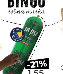 Bingo Kobasica za pse Govedina 450 g