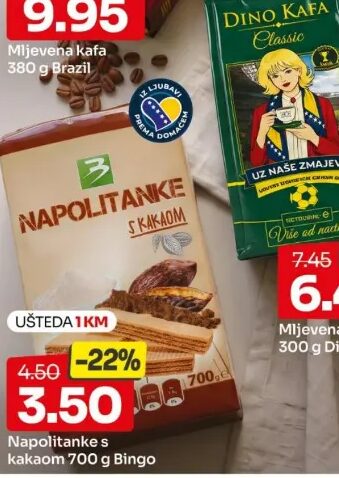 Bingo Napolitanke s kakaom 700 g