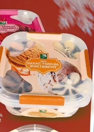 Bingo sladoled kakao, vanilija, jagoda i šumsko voće 1.65 l
