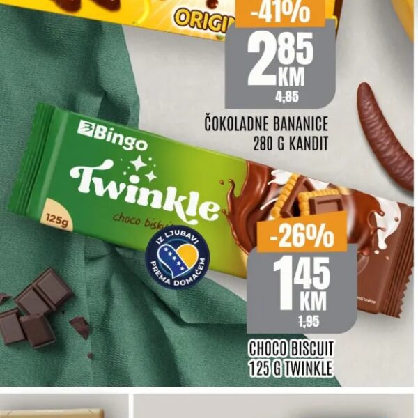 Bingo Twinkle Choco Biscuit 125 g