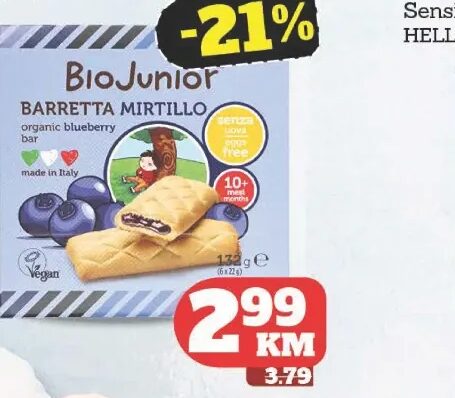 BioJunior bars 132 g