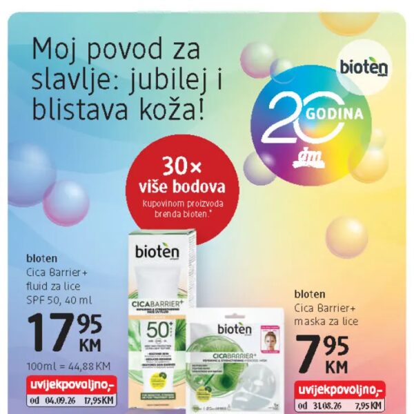 bioten Cica Barrier+ maska za lice 7.95