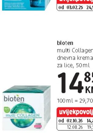 bioten multi Collagen dnevna krema za lice 50 ml