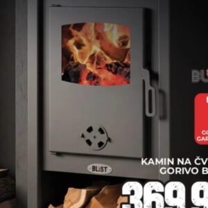 BLIST Kamin na čvrsto gorivo Basel Snaga 8-10 KW, Bingo