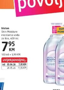 bloten Skin Moisture micelarna voda 400 ml, dm